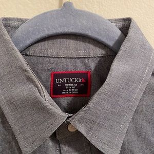 Blue UNTUCKit Button Up Shirt